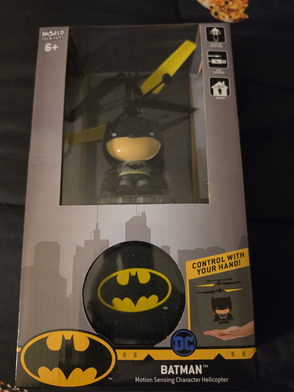 DC Batman Motion-Sensing Character Helicopter Toy - Black & Yellow